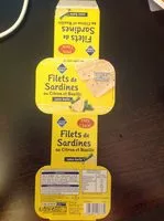 Mängden socker i Filets de sardines Au citron et basilic