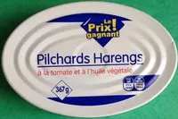 Mängden socker i Pilchards Harengs à la tomate et à l'huile végétale