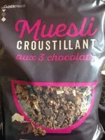 Mängden socker i Muesli 3chocolats