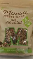 Mängden socker i Muesli croustillant au chocolat