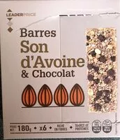 Mängden socker i Barres son d'avoine et chocolat