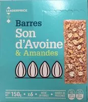 Mängden socker i Barres Son d'avoine & Amandes