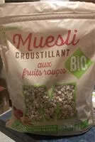 Mängden socker i Muesli croustillant BIO fruits rouges