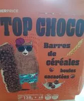 Mängden socker i Top choco barres de céréales