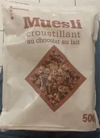 Mängden socker i Muesli croustillant au chocolat au lait