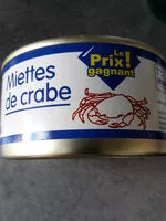Mängden socker i Miettes de Crabe
