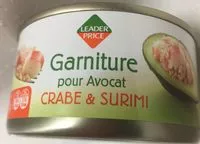 Mängden socker i Garniture pour Avocat crabe & surimi