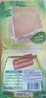 Mängden socker i Noisettes décortiquées