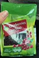 Mängden socker i Cranberries séchées