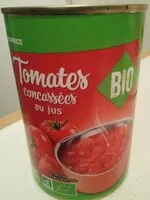 Mängden socker i Tomates concassées au jus bio