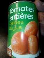 Mängden socker i Tomates entières pelées au jus