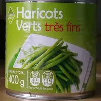Mängden socker i Haricots verts très fins
