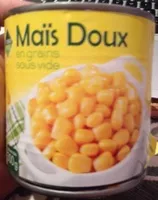 Mängden socker i Maïs doux en grains