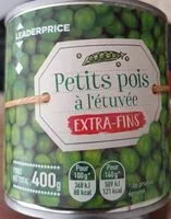 Mängden socker i Petits pois à l'etuvée extra-fins