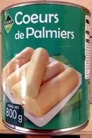 Mängden socker i Coeurs de palmier