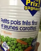 Mängden socker i Petits Pois Très Fins et Jeunes Carottes