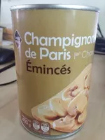 Mängden socker i Champignons de Paris émincés