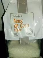 Mängden socker i Noix de coco râpée