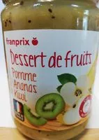 Mängden socker i dessert pomme ananas kiwi