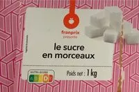 Mängden socker i Le sucre en morceaux