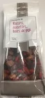 Mängden socker i Raisins, Noisettes, Baies de Goji