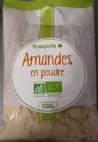 Mängden socker i Amandes en poudre