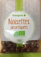 Mängden socker i Noisettes décortiquées