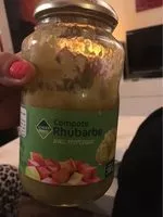 Mängden socker i Compote rhubarbe avec morceux