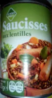Mängden socker i Saucisses aux lentilles