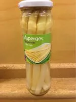Mängden socker i Asperges pelées main Poids net égoutté