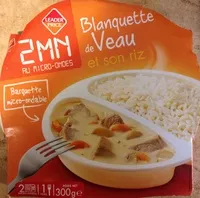 Mängden socker i Blanquette de Veau et son riz