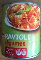 Mängden socker i Ravioli Legumes