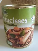 Mängden socker i Saucisses lentilles