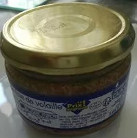 Mängden socker i Pâté de foie de volaille