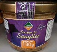 Mängden socker i Terrine de sanglier