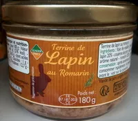 Mängden socker i Terrine de lapin au romarin