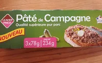 Mängden socker i Paté de campagne pur porc