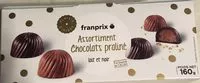Mängden socker i Assortiment chocolats praliné