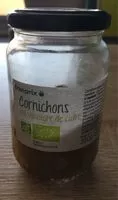 Mängden socker i Cornichons au vinaigre de cidre
