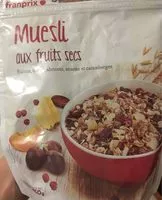 Mängden socker i Muesli aux fruits secs