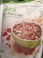 Mängden socker i Muesli aux fruits à coque