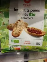 Mängden socker i Petits pains grillés bio au froment