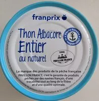 Mängden socker i Thon Albacore entier au naturel