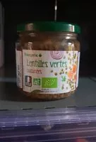 Mängden socker i lentilles cuisinees bio