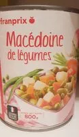 Mängden socker i Macédoine de légumes