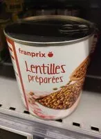Mängden socker i Lentilles préparées