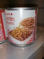 Mängden socker i Lentilles préparées