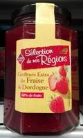 Mängden socker i Confiture extra de fraise de Dordogne