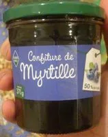 Mängden socker i Confiture de myrtille