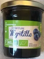 Mängden socker i Confiture myrtille